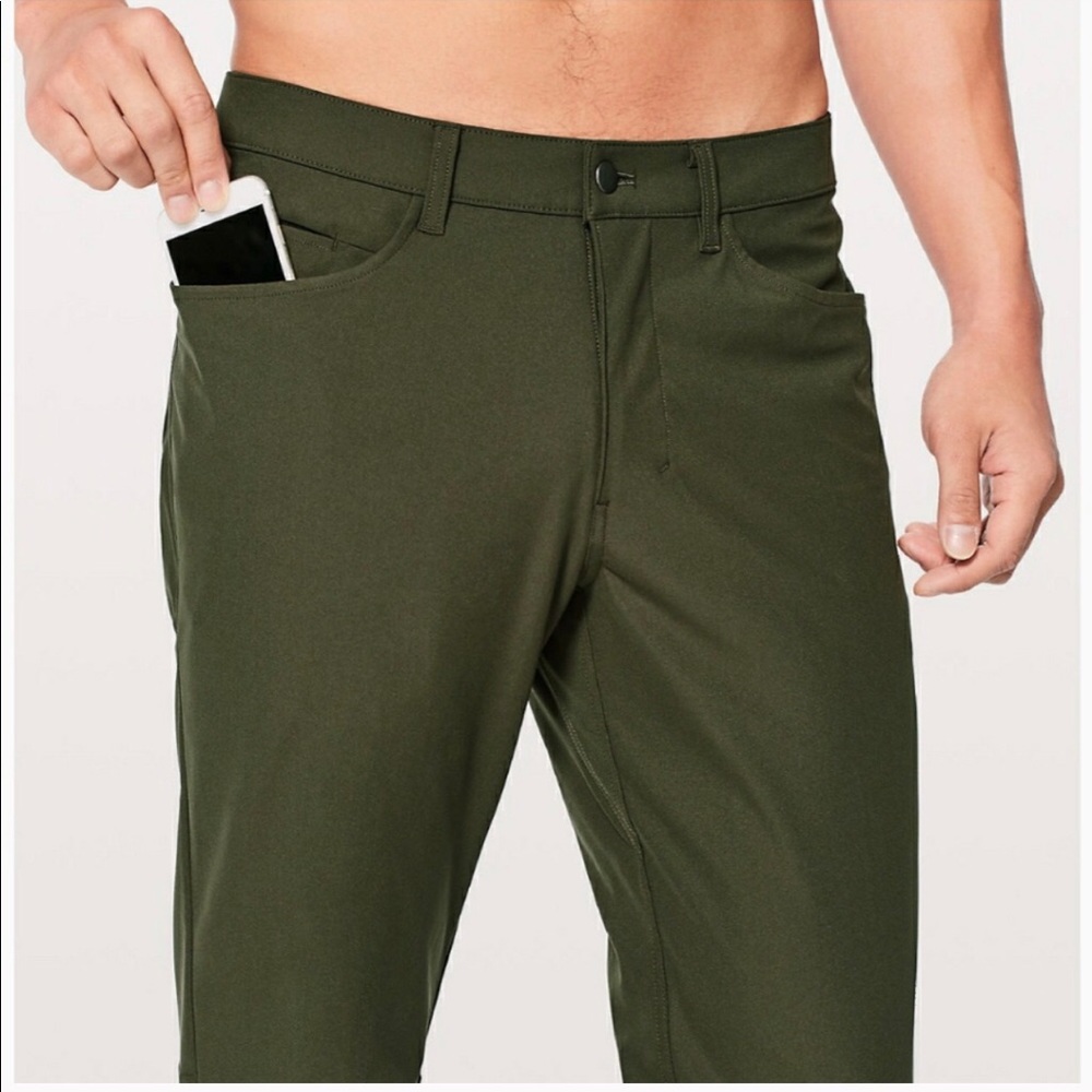 🍋 LuluLemon Men’s ABC 32x34 dark green pants 🍋